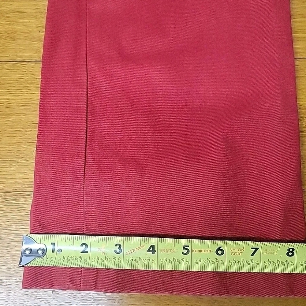 Lauren Ralph Lauren Men's Size 34 X 31(Actual) Red Classic Straight Leg Jeans - Picture 8 of 15
